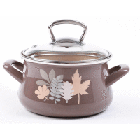 Hrniec s pokrievkou 24 cm/6,50 L lístky