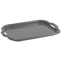 Plastová tácka Clever Gray 46 x 33 x 3 cm DOMOTTI