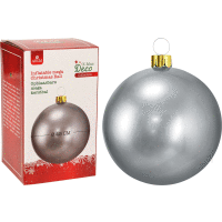 XMAS BALL nafukovací 45cm SILVER