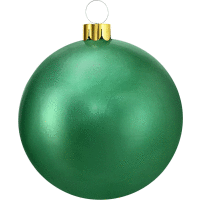 XMAS BALL nafukovací 45cm GREEN