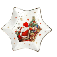 Porcelánový podnos hviezda Christmas 20x20 cm