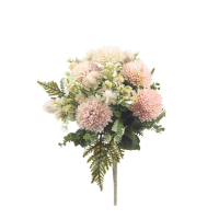 Kytica chryzantéma x6 + prízdoba mix