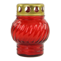 Kahanec klasik sklenený 11cm zalievaný 40g 9h červený