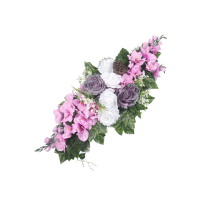 Detail - Aranžmán betón s gladiolami, ružami 98cm Aranžmán betón s gladiolami, ružami 98cm