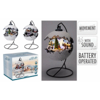 Vianočná krajinka v guli LED 24cm