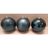 Detail - Vianočná guľa 18cm modrá 3 druhy Vianočná guľa 18cm modrá 3 druhy
