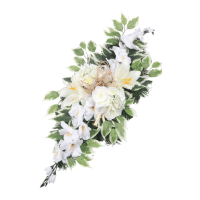 Detail - Aranžmán 334- gladiola, hortenzia, ľalia 90x36cm Aranžmán 334- gladiola, hortenzia, ľalia 90x36cm