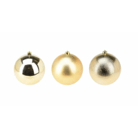 Vianočná guľa 18cm GOLD 3 druhy