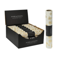 Dekoračná látka SNOWFLAKE 28x250cm GOLD