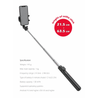 Detail - Selfie stick BLUETOOTH aluminium TRIPOD PRO SWISSTEN Selfie stick BLUETOOTH aluminium TRIPOD PRO SWISSTEN