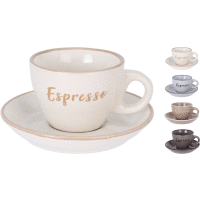 Porcelová šálka s podšálkou 100ml CAPPUCINO set
