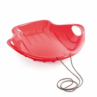 Klzák na sneh BIG veľký, mušľa 95x70cm UH červená KLC