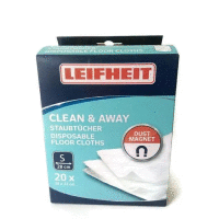 Detail - Jednorázové handričky na mop CLEAN & AWAY 20ks LEIFHEIT Jednorázové handričky na mop CLEAN & AWAY 20ks LEIFHEIT