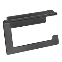 Detail - Držiak na toaletný papier s poličkou na telefón čierny AWD Držiak na toaletný papier s poličkou na telefón čierny AWD