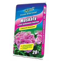 Detail - Substrát muškáty a balkónové kvety 20L AGRO Substrát muškáty a balkónové kvety 20L AGRO