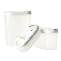 Detail - Box s dávkovačom, set 3 ks biely, 18,7x9,4x40 cm PLAST TEAM Box s dávkovačom, set 3 ks biely, 18,7x9,4x40 cm PLAST TEAM