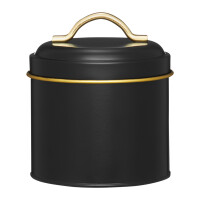 Kovová nádobka s vekom Royal 750 ml čierna AMBITION